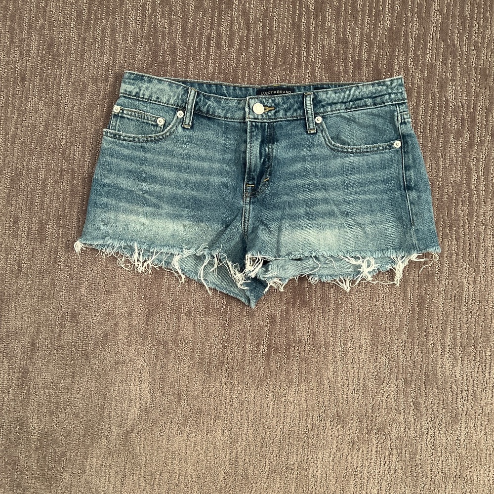 Lucky Brand The Cut Off Denim Jean Shorts